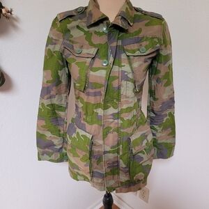 J Crew Camo Utility Coat